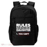 Funny Dad Humor Gift Rules For Dating My Daughter Meaningful Gift Backpack thumb 0