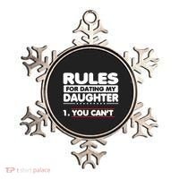 Funny Dad Humor Gift Rules For Dating My Daughter Meaningful Gift Ornament thumb 0