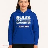 Funny Dad Humor Gift Rules For Dating My Daughter Meaningful Gift Hoodie thumb 5