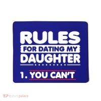 Funny Dad Humor Gift Rules For Dating My Daughter Meaningful Gift Mousepad thumb 0