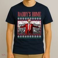 Funny DaddyS Home Trump Ugly Christmas Sweater Xmas Pajamas Sweatshirt T-Shirt thumb 3