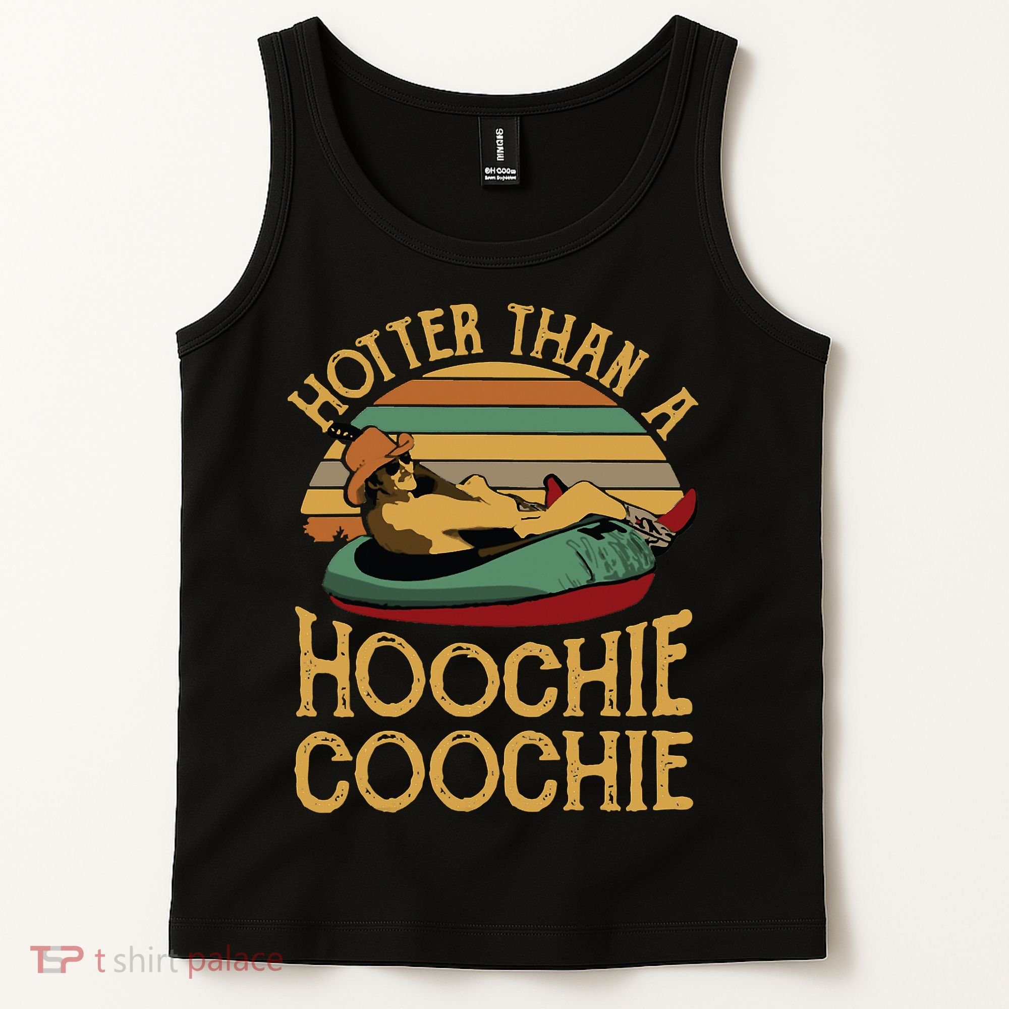 Funny Daddy Hotter Than A Hoochie Coochie Tank Top