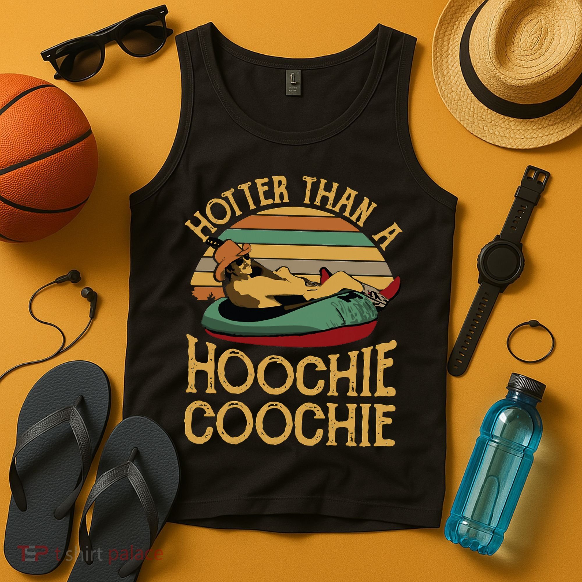 Funny Daddy Hotter Than A Hoochie Coochie Tank Top
