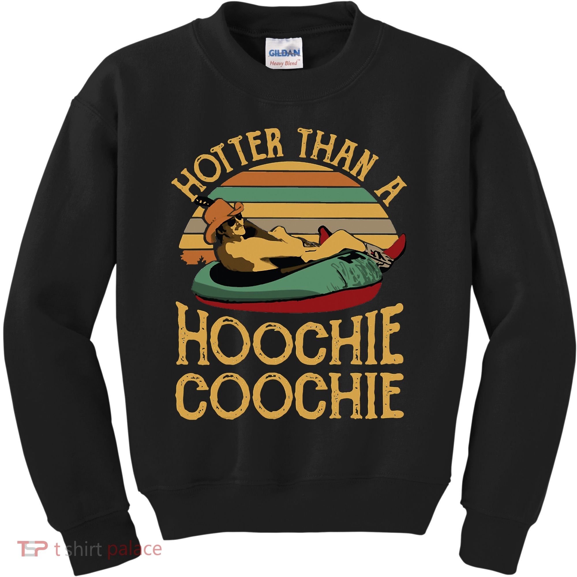 Funny Daddy Hotter Than A Hoochie Coochie Kids Sweatshirt
