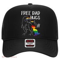 Free Dad Hugs LGBT Pride Dad Dinosaur Rex Proud Ally Hat thumb 0
