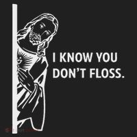Funny Dental Hygienist Jesus I Know You DonT Floss Beanie thumb 2