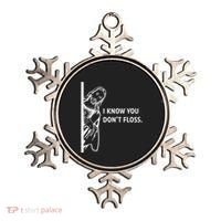 Funny Dental Hygienist Jesus I Know You DonT Floss Ornament thumb 0