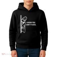 Funny Dental Hygienist Jesus I Know You DonT Floss Kids Hoodie thumb 4