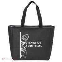 Funny Dental Hygienist Jesus I Know You DonT Floss Tote Bag thumb 0