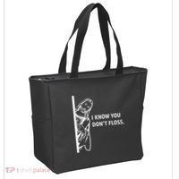 Funny Dental Hygienist Jesus I Know You DonT Floss Tote Bag thumb 2
