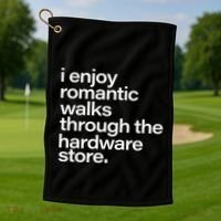 Funny Dad Handyman Hardware Quote Golf Towel thumb 1