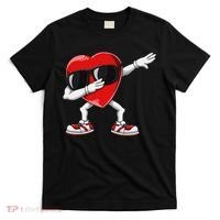 Funny Dabbing Heart gift for Valentines Day T-Shirt thumb 0