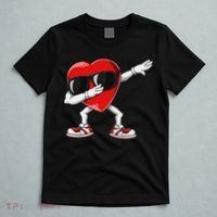 Funny Dabbing Heart gift for Valentines Day T-Shirt thumb 5
