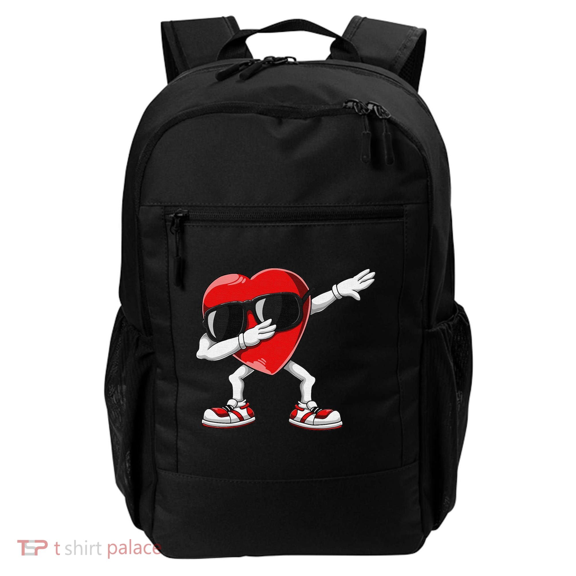Funny Dabbing Heart gift for Valentines Day Backpack