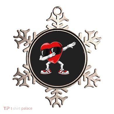 Funny Dabbing Heart gift for Valentines Day Ornament