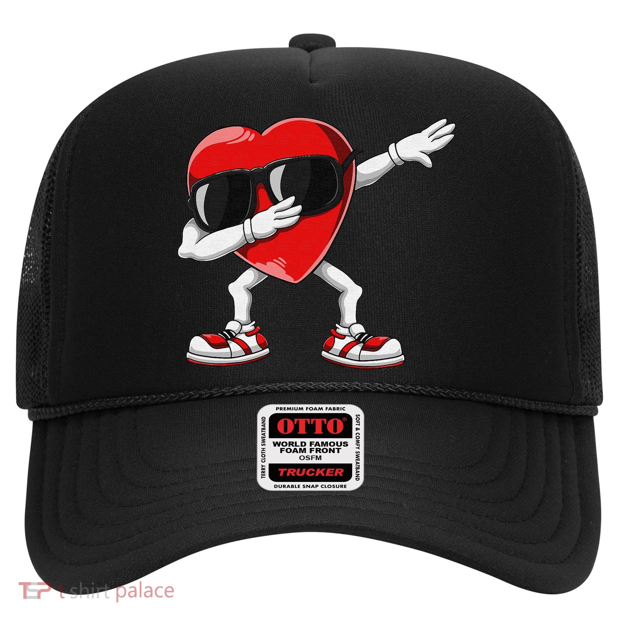 Funny Dabbing Heart gift for Valentines Day Hat