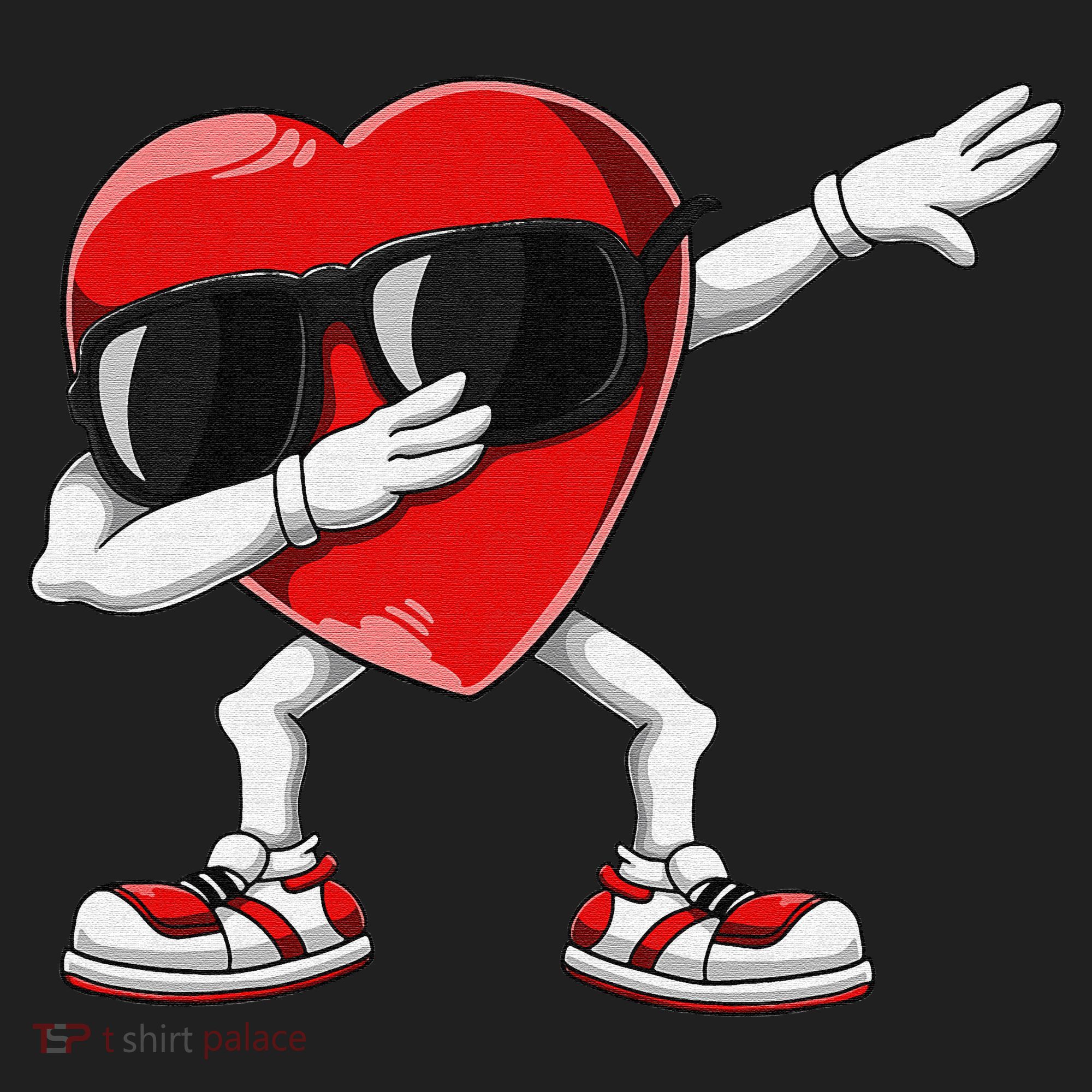 Funny Dabbing Heart gift for Valentines Day Hat