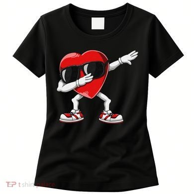 Funny Dabbing Heart gift for Valentines Day Women's T-Shirt