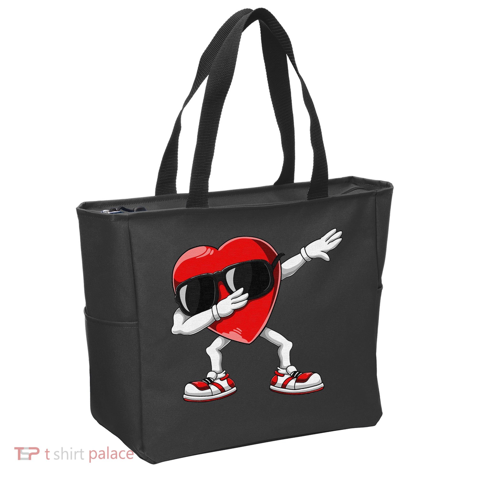 Funny Dabbing Heart gift for Valentines Day Tote Bag