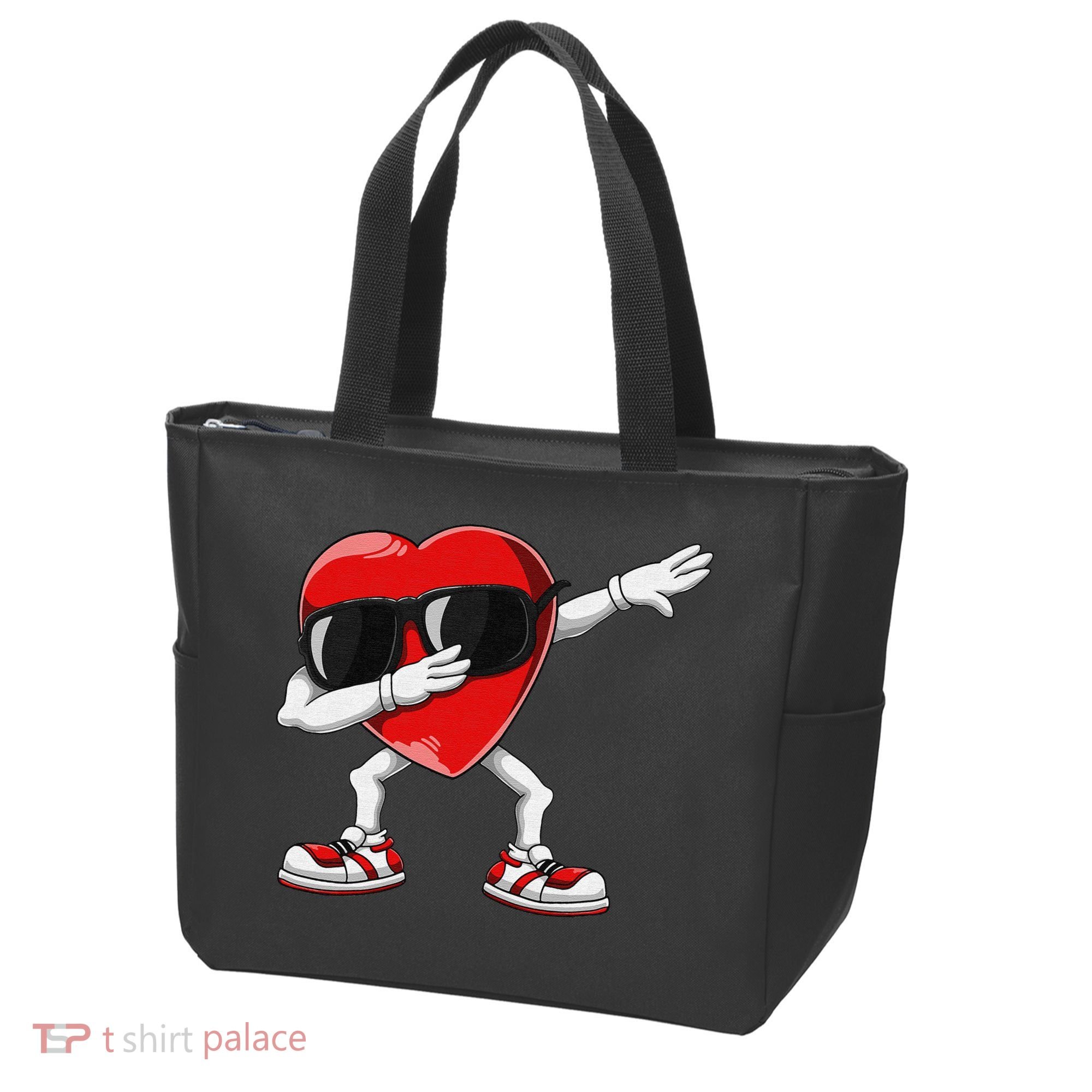 Funny Dabbing Heart gift for Valentines Day Tote Bag