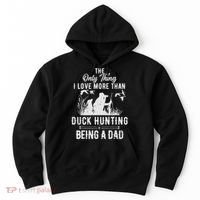 Funny Duck Hunting With Dad Dog Gift For Duck Hunting Hoodie thumb 0