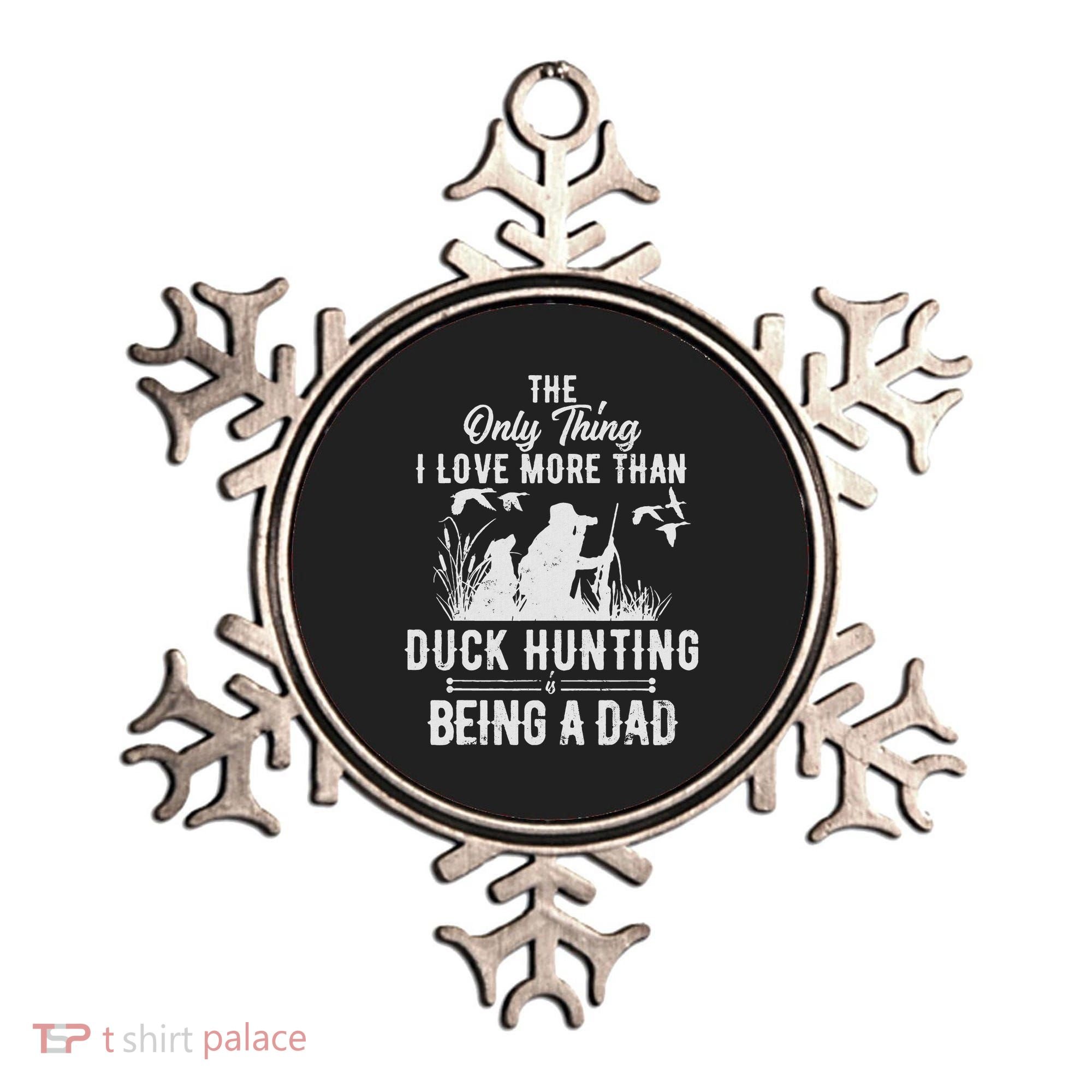 Funny Duck Hunting With Dad Dog Gift For Duck Hunting Ornament