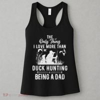 Funny Duck Hunting With Dad Dog Gift For Duck Hunting Women's Tank Top thumb 3