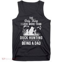 Funny Duck Hunting With Dad Dog Gift For Duck Hunting Tank Top thumb 0