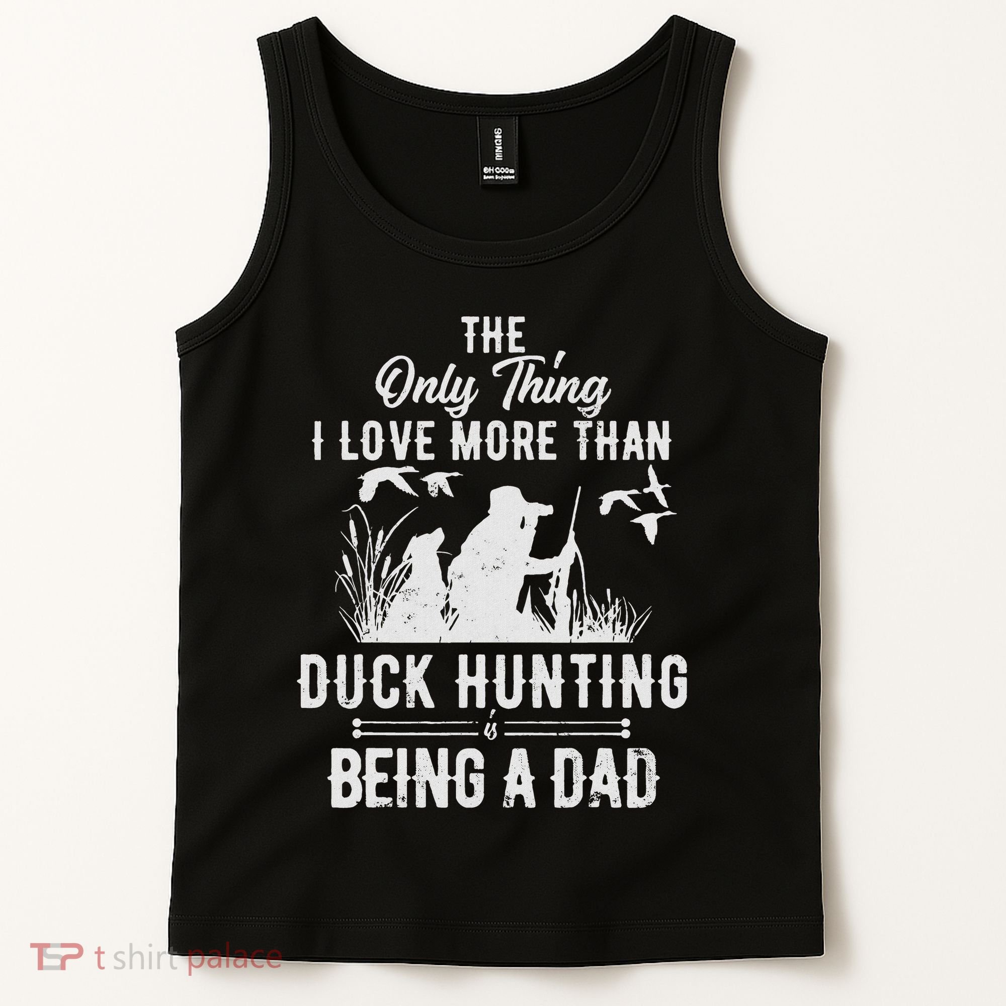 Funny Duck Hunting With Dad Dog Gift For Duck Hunting Tank Top
