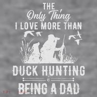 Funny Duck Hunting With Dad Dog Gift For Duck Hunting Women's Racerback Cropped Tank thumb 2