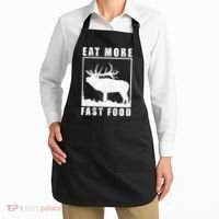 Funny Deer Hunting Season Eat More Fast Food Hunter Apron thumb 2