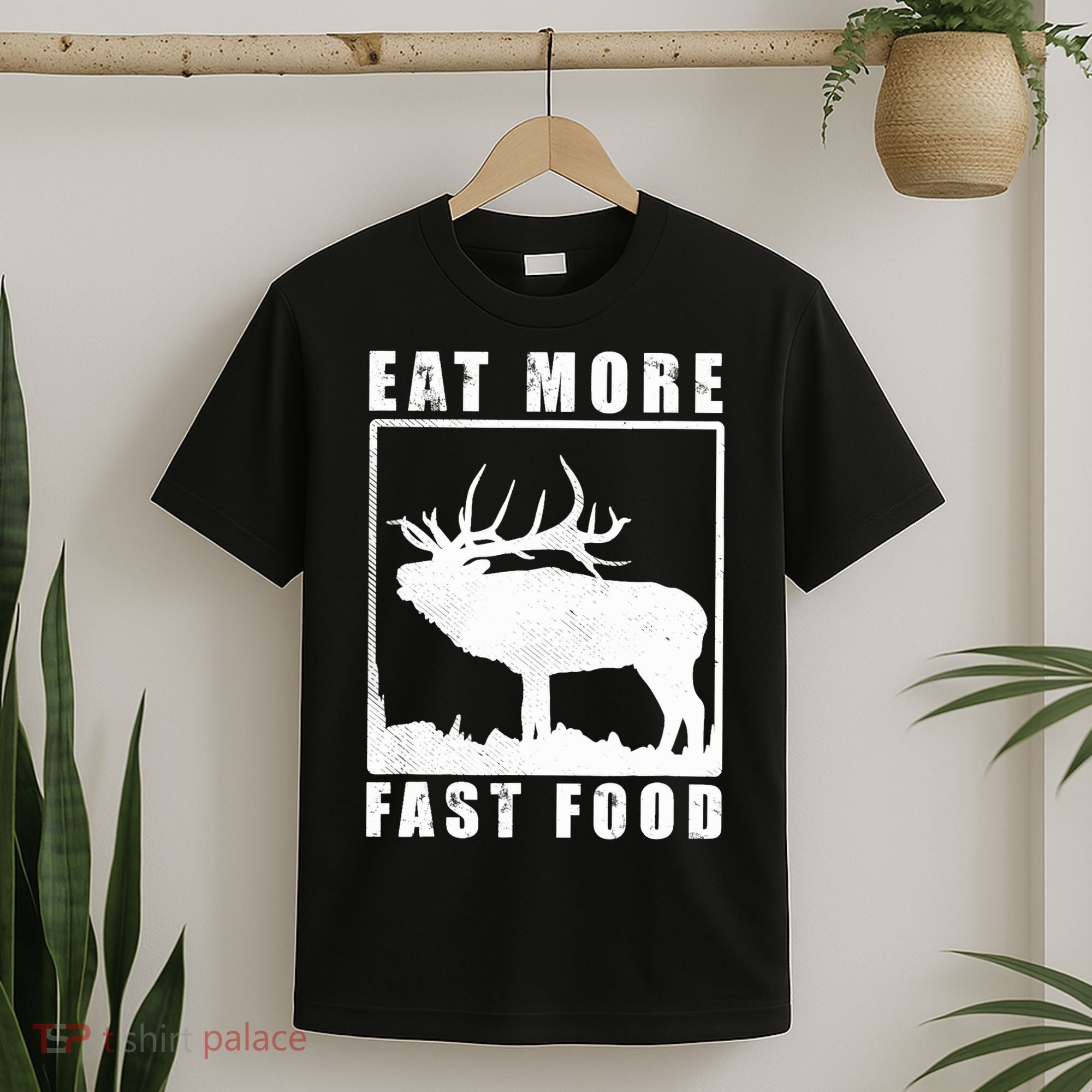 Funny Deer Hunting Season Eat More Fast Food Hunter T-Shirt