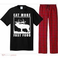 Funny Deer Hunting Season Eat More Fast Food Hunter Pajama Set thumb 0