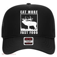 Funny Deer Hunting Season Eat More Fast Food Hunter Hat thumb 0