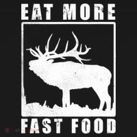 Funny Deer Hunting Season Eat More Fast Food Hunter Kids T-Shirt thumb 4