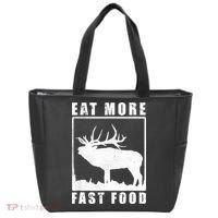 Funny Deer Hunting Season Eat More Fast Food Hunter Tote Bag thumb 0