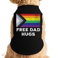 Free Dad Hugs Lgbt Rainbow Pride Fathers Day Pride Month Gift Doggie Tank thumb 0