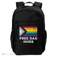 Free Dad Hugs Lgbt Rainbow Pride Fathers Day Pride Month Gift Backpack thumb 0