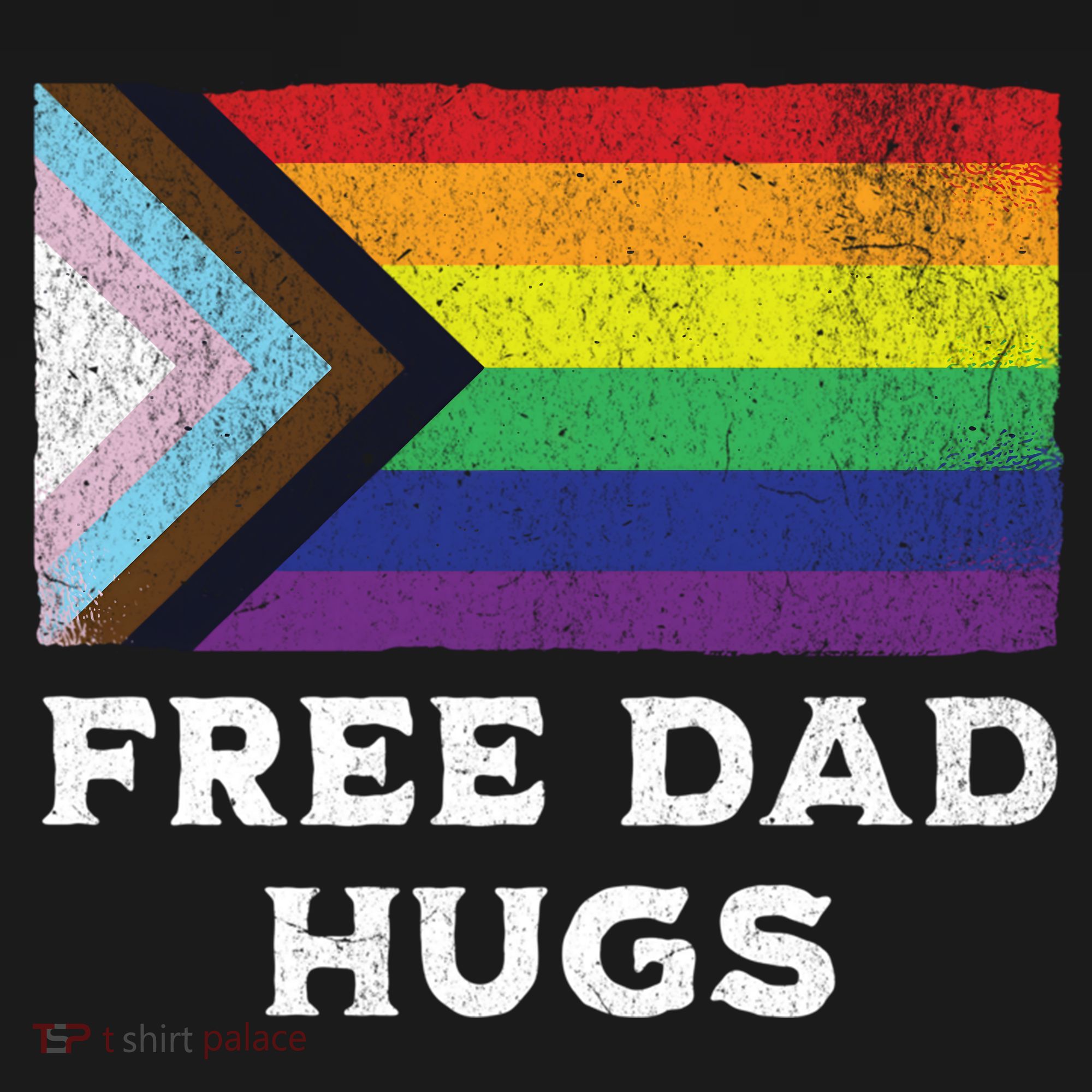 Free Dad Hugs Lgbt Rainbow Pride Fathers Day Pride Month Gift Women's Hoodie