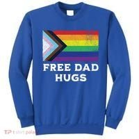 Free Dad Hugs Lgbt Rainbow Pride Fathers Day Pride Month Gift Sweatshirt thumb 0