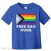 Free Dad Hugs Lgbt Rainbow Pride Fathers Day Pride Month Gift Toddler T-Shirt thumb 0