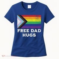Free Dad Hugs Lgbt Rainbow Pride Fathers Day Pride Month Gift Women's T-Shirt thumb 0