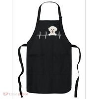 Funny Dog Heartbeat For Bichons Frise Lovers Apron thumb 0