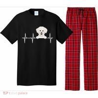 Funny Dog Heartbeat For Bichons Frise Lovers Pajama Set thumb 0