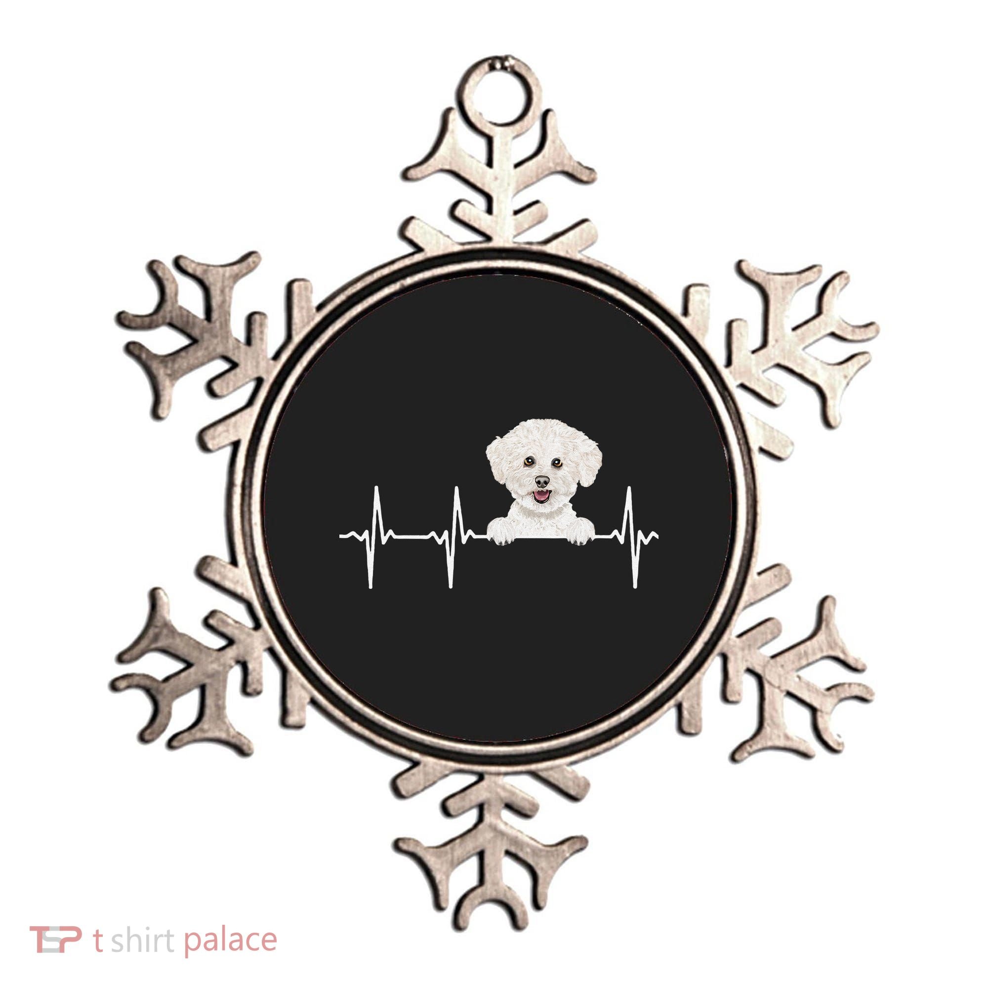 Funny Dog Heartbeat For Bichons Frise Lovers Ornament