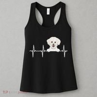 Funny Dog Heartbeat For Bichons Frise Lovers Women's Tank Top thumb 3