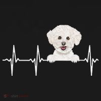 Funny Dog Heartbeat For Bichons Frise Lovers Baby Bodysuit thumb 2