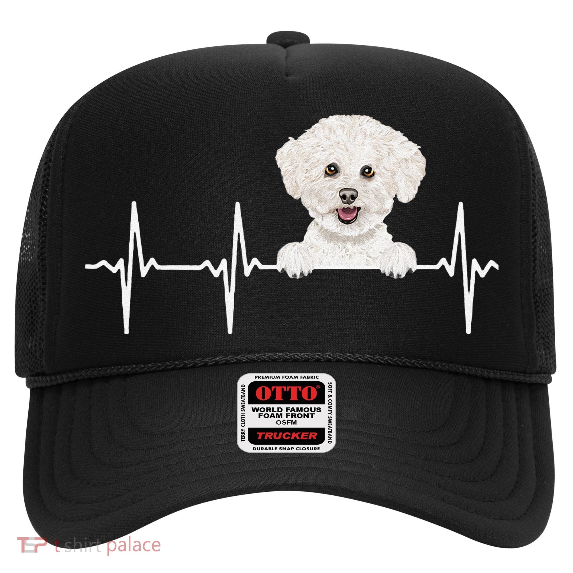 Funny Dog Heartbeat For Bichons Frise Lovers Hat