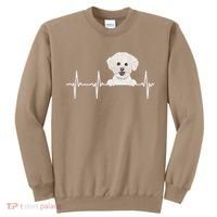 Funny Dog Heartbeat For Bichons Frise Lovers Sweatshirt thumb 0