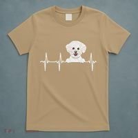 Funny Dog Heartbeat For Bichons Frise Lovers T-Shirt thumb 5